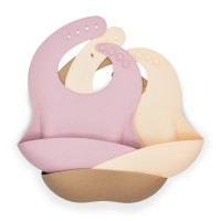 Approved Food grader Feeding waterproof silicone baby bib with for baby